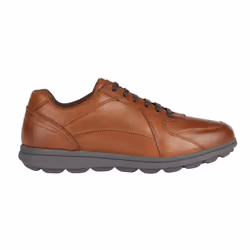 Geox Mens U Spherica EC12 Leather Shoes - 10 UK, Cognac