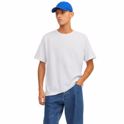Jack And Jones Mens Plain Short-Sleeved T-Shirt (Pack of 3) - S, White