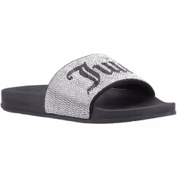 Juicy Couture Womens/Ladies Donna Diamante Sliders - 3 UK, Silver