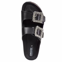 Geox Womens/Ladies D Brionia R Grain Leather Sandals - 3 UK, Black