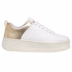 Geox Womens/Ladies D Spherica ECUB 2 Trainers - 4 UK, White/Light Gold