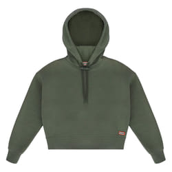 Hunter Womens/Ladies Liza Crop Hoodie - L, Deep Lichen Green
