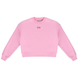 Hunter Womens/Ladies Tina Logo Crew Neck Crop Sweatshirt - L, Prism Pink
