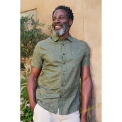 Mountain Warehouse Mens Preston Illustration Shirt - XXL, Dark Khaki