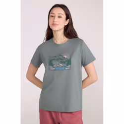 Mountain Warehouse Womens/Ladies Sunrise Organic Loose Fit T-Shirt - 6 UK, Light Khaki