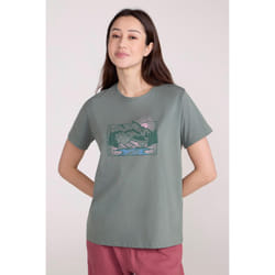 Mountain Warehouse Womens/Ladies Sunrise Organic Loose Fit T-Shirt - 6 UK, Light Khaki