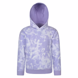 Mountain Warehouse Childrens/Kids Tie Dye Organic Hoodie - 5-6 Years, Purple