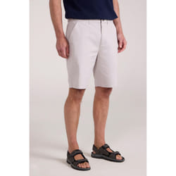 Mountain Warehouse Mens Organic Chino Shorts - 28R, Off White