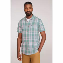Mountain Warehouse Mens Cotton Shirt - XL, Bright Green