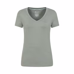 Mountain Warehouse Womens/Ladies Vitality V Neck T-Shirt - 4 UK, Khaki Green