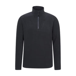 Mountain Warehouse Mens Ridge Half Zip Fleece Top - XXL, Black