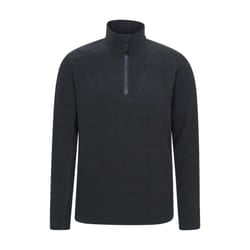 Mountain Warehouse Mens Ridge Half Zip Fleece Top - XS, Black