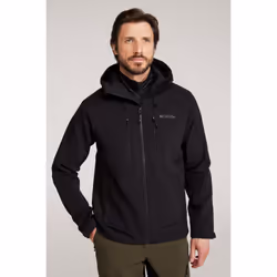 Mountain Warehouse Mens Radius Recycled Soft Shell Jacket - L, Black