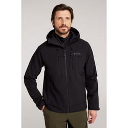 Mountain Warehouse Mens Radius Recycled Soft Shell Jacket - XL, Black