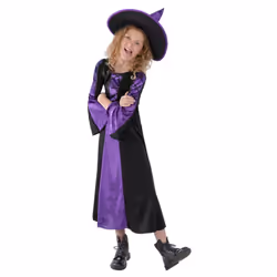 Smiffys Girls Bewitched Costume - 10-12 Years, Purple