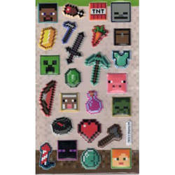 Minecraft Reusable Puffy Stickers (Pack of 25)