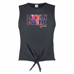 Amplified Womens/Ladies New Divide Linkin Park Sleeveless Top - L, Charcoal