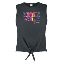 Amplified Womens/Ladies New Divide Linkin Park Sleeveless Top - L, Charcoal