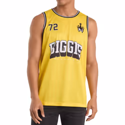 Amplified Mens Notorious Big Basketball Jersey - S, Yellow