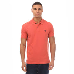 Timberland Mens Merrymee River Polo Shirt - S, Coral