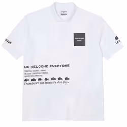 Lacoste Mens Live X Minecraft Polo Shirt - S, White