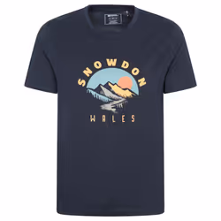 Mountain Warehouse Mens Snowdon Short-Sleeved T-Shirt - XXL, Navy