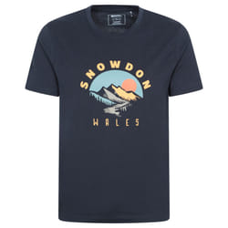 Mountain Warehouse Mens Snowdon Short-Sleeved T-Shirt - XXL, Navy