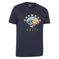 Mountain Warehouse Mens Snowdon Short-Sleeved T-Shirt - XXL, Navy