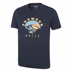 Mountain Warehouse Mens Snowdon Short-Sleeved T-Shirt - XXL, Navy