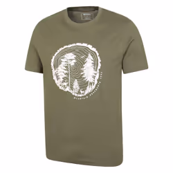 Mountain Warehouse Mens Off The Beaten Track T-Shirt - L, Khaki Green
