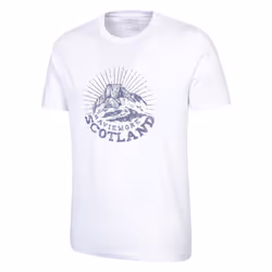 Mountain Warehouse Mens Circle Mountain T-Shirt - XXL, White