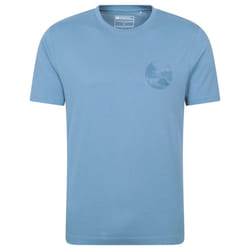 Mountain Warehouse Mens Camping Sketch T-Shirt - XS, Blue