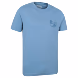 Mountain Warehouse Mens Camping Sketch T-Shirt - XS, Blue