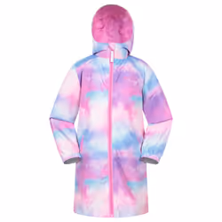 Mountain Warehouse Childrens/Kids Flo Printed Water Resistant Padded Jacket - 11-12 Years, Pink
