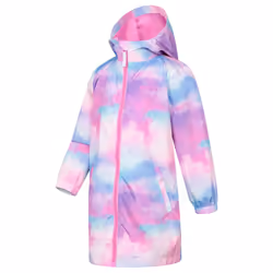 Mountain Warehouse Childrens/Kids Flo Printed Water Resistant Padded Jacket - 11-12 Years, Pink