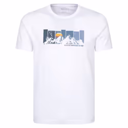 Mountain Warehouse Mens Gradient Graphic T-Shirt - XL, White