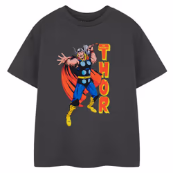 Thor Boys Short-Sleeved T-Shirt - 11-12 Years, Charcoal