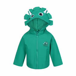 Regatta Childrens/Kids Stompy The Dinosaur Waterproof Jacket - 18-24 Months, Jellybean Green