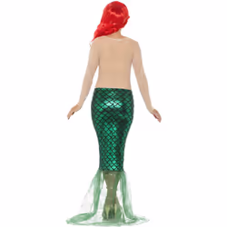 Smiffys Womens/Ladies Deluxe Mermaid Costume - M, Green/Pink/Nude