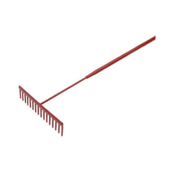 Faithfull Asphalt Rake 16 Flat Teeth - Tubular Steel Shaft