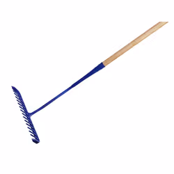 Faithfull Tarmac Rake 16 Round Teeth - Wooden Handled