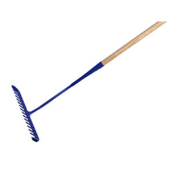 Faithfull Tarmac Rake 16 Round Teeth - Wooden Handled