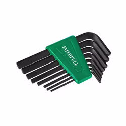 Faithfull Imperial Short Arm Hexagon Key Set, 8 Piece