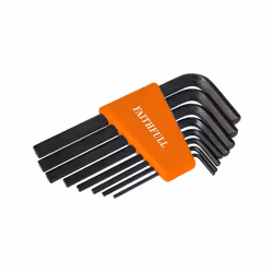 Faithfull Metric Short Arm Hexagon Key Set, 8 Piece