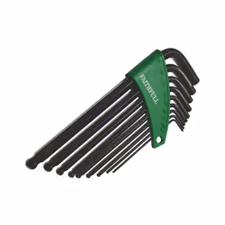 Faithfull Imperial Ball End Long Arm Hexagon Key Set, 9 Piece