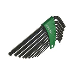 Faithfull Imperial Ball End Long Arm Hexagon Key Set, 9 Piece