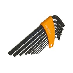 Faithfull Metric Long Arm Hex Key Set, 9 Piece