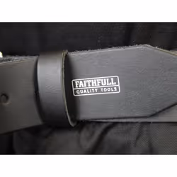 Faithfull Heavy-duty Leather Belt Black