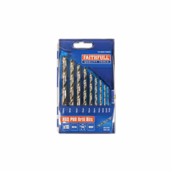 Faithfull Professional Hss Drill Set In Plastic Case