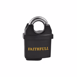 Faithfull Pvc Coated Brass Padlock 50mm